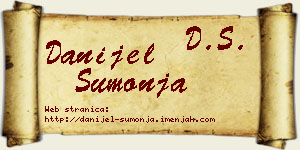 Danijel Šumonja vizit kartica